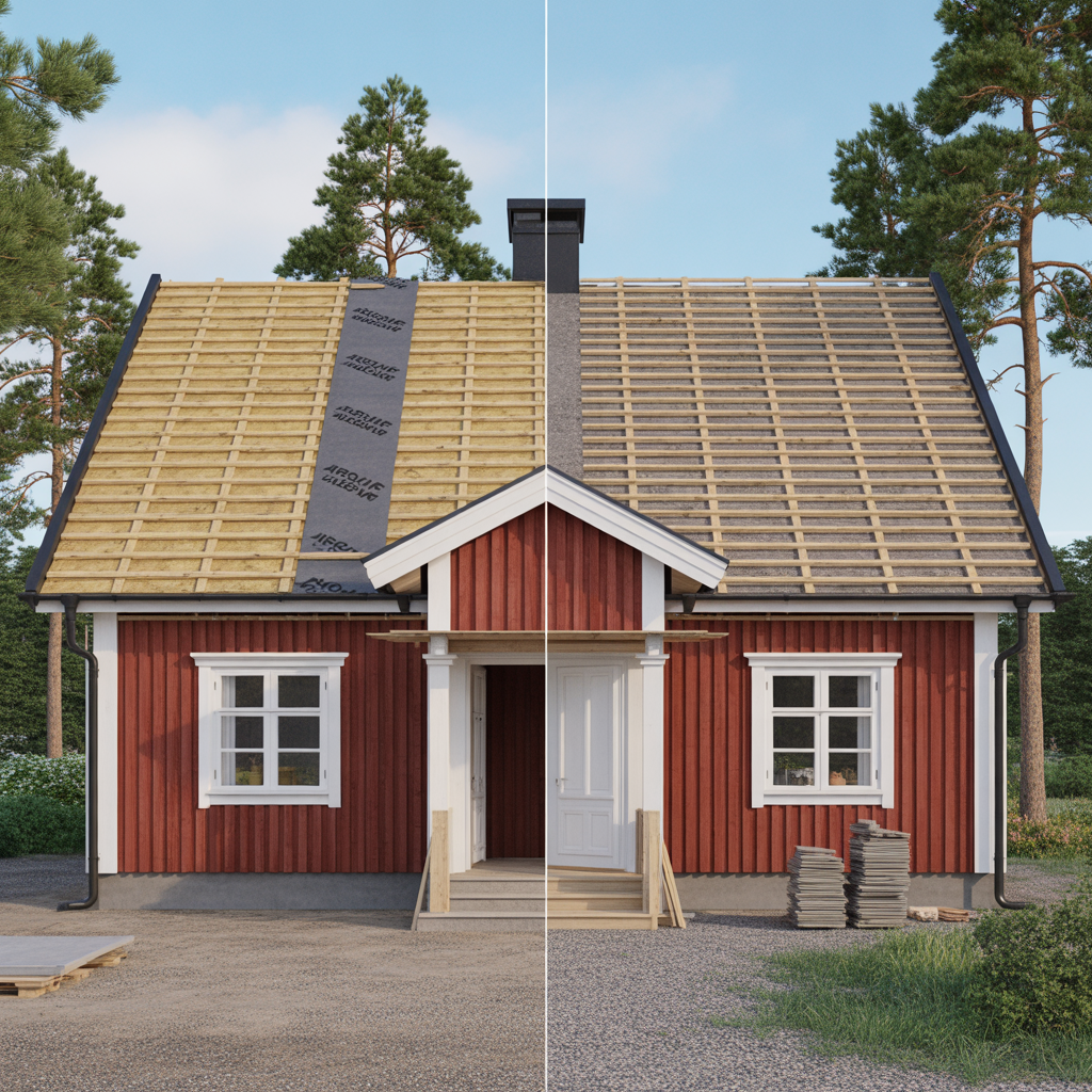 raspont och underlagstak jamforelse av material och pris