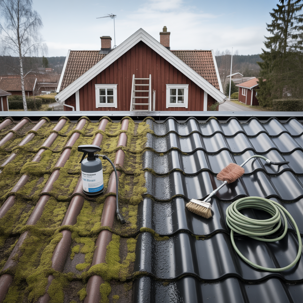 ta bort mossa pa taket metoder medel och kostnad