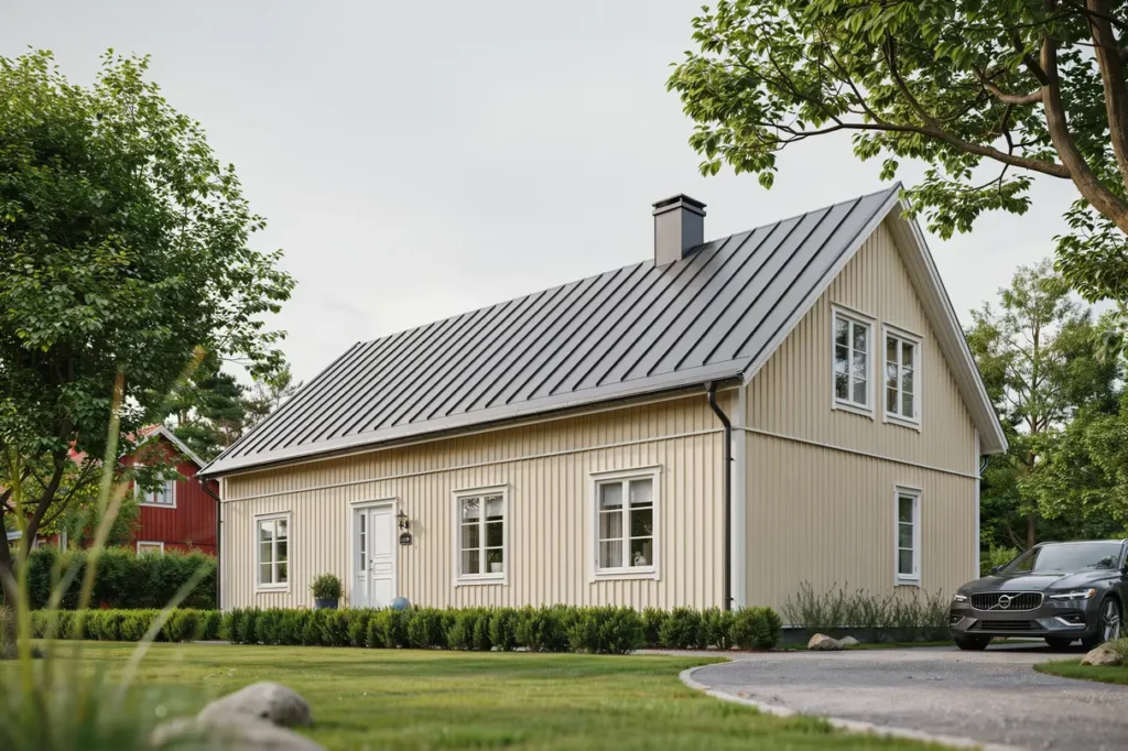 takrenovering och byte av underlagspapp p villa i almby
