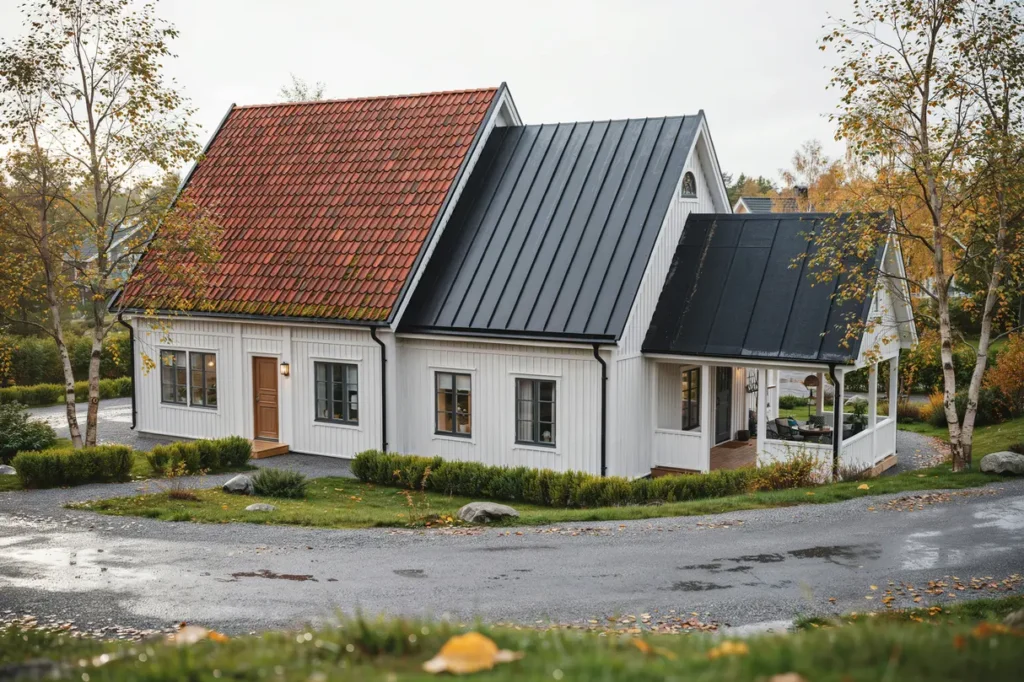 s v ljer du r tt takmaterial f r svenskt klimat tegel pl t eller papp